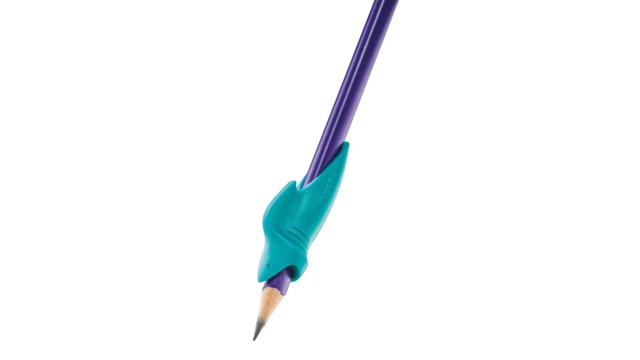 Potlood Maped Kidy Learn met gum en vingerhulp blauw