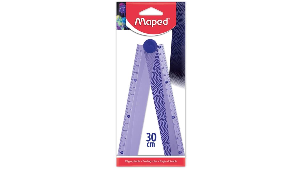 Liniaal Maped Deepsea Paradise opvouwbaar 30cm paars