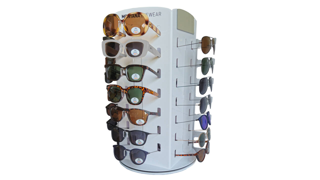 Zonnebril Montana assorti display met 28 posities à 58 stuks