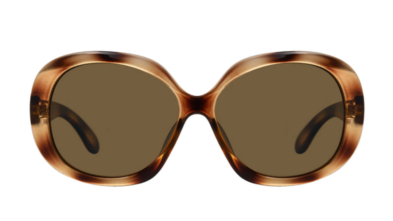 Zonnebril Montana met bruin gepolariseerd glas glans demi