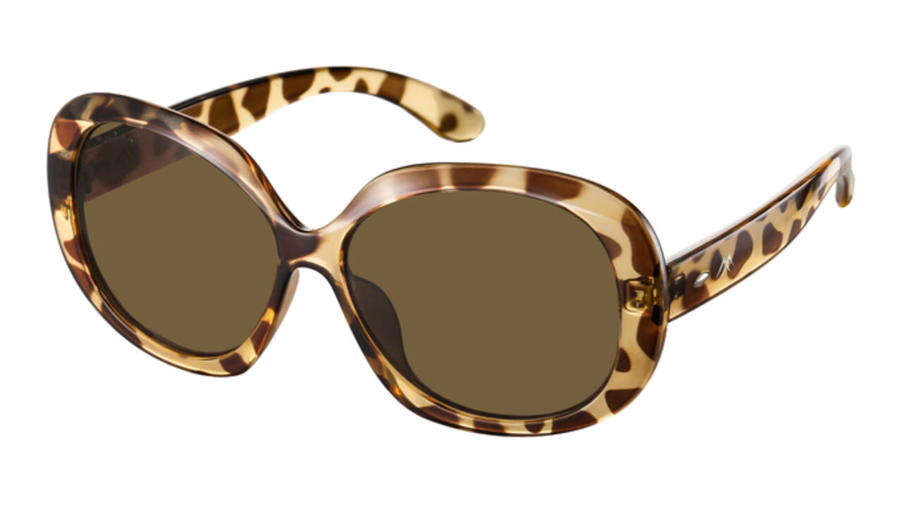 Zonnebril Montana met bruin gepolariseerd glas glans demi