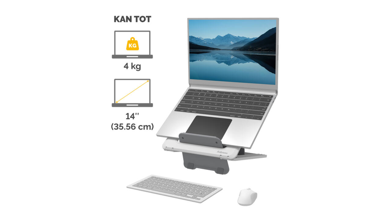 Laptopstandaard Fellowes Breyta wit