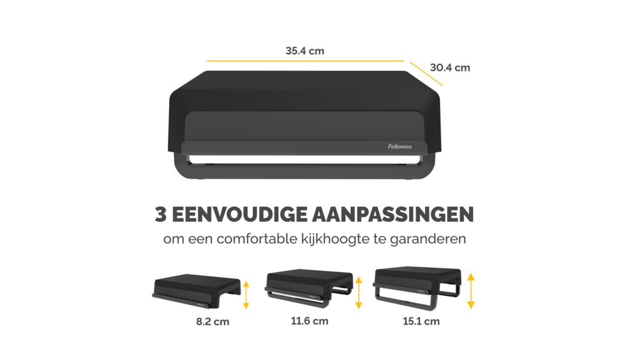Monitorstandaard Fellowes Breyta zwart