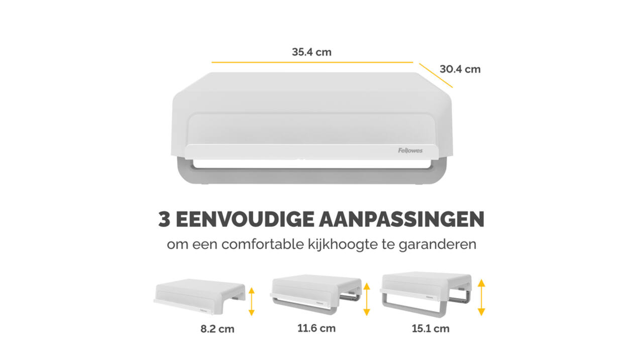 Monitorstandaard Fellowes Breyta wit