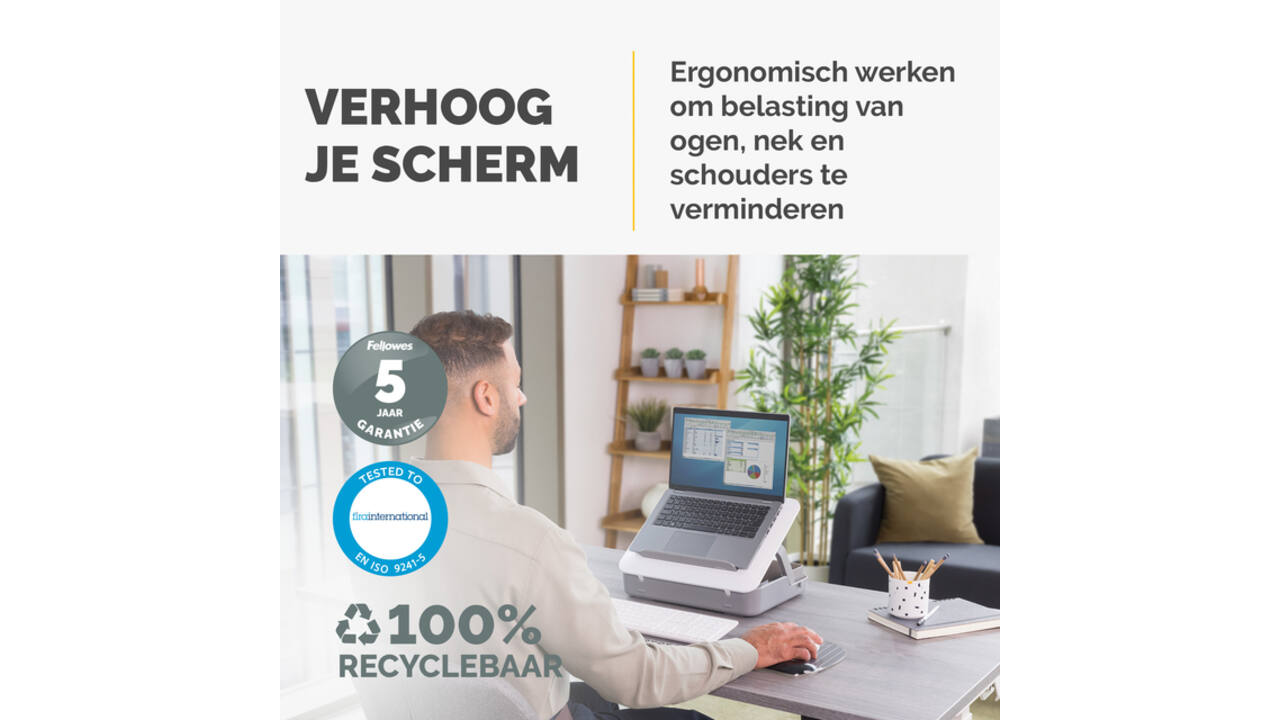 Laptopstandaard Draagtas Fellowes Breyta wit