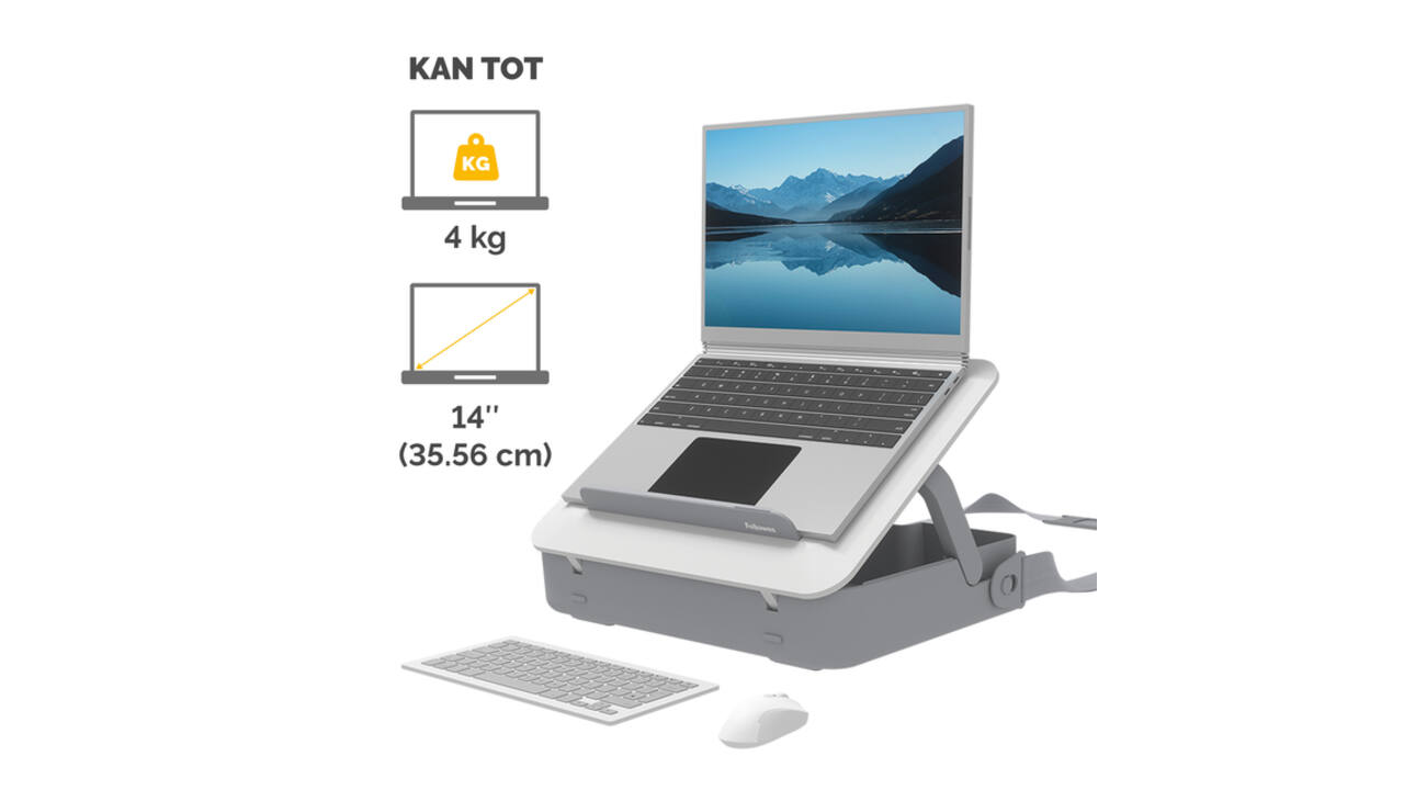 Laptopstandaard Draagtas Fellowes Breyta wit