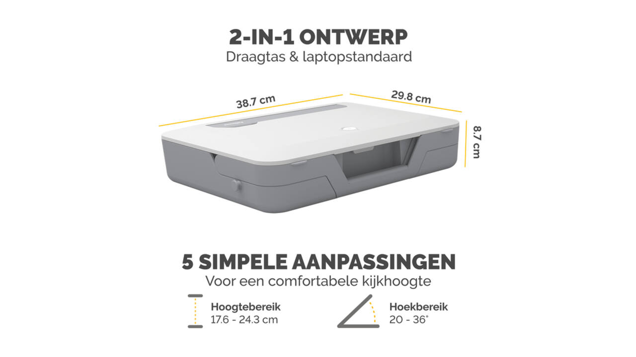 Laptopstandaard Draagtas Fellowes Breyta wit
