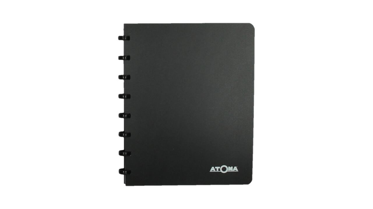 Adresboek Atoma A5 lijn 54vel 90gr PP assorti