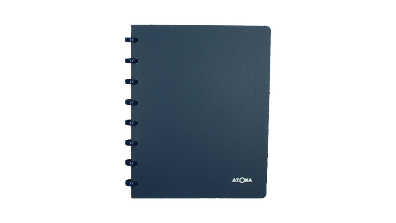 Adresboek Atoma A5 lijn 54vel 90gr PP assorti