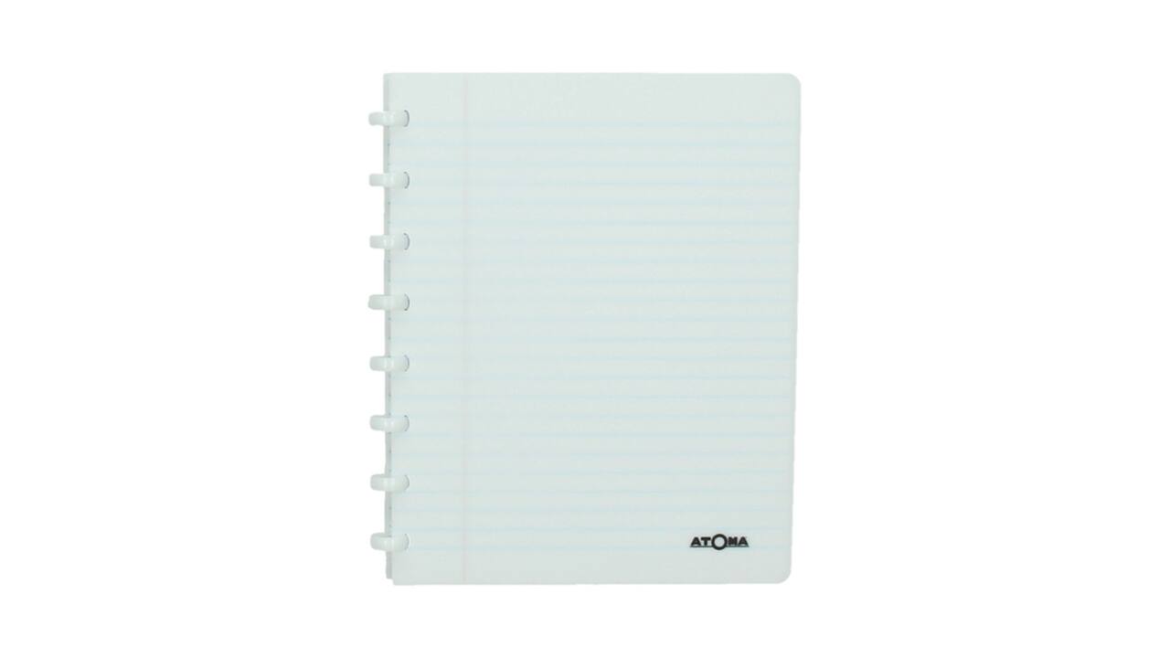 Adresboek Atoma A5 lijn 54vel 90gr PP assorti