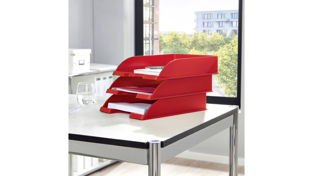 Brievenbak Leitz Wow A4 rood