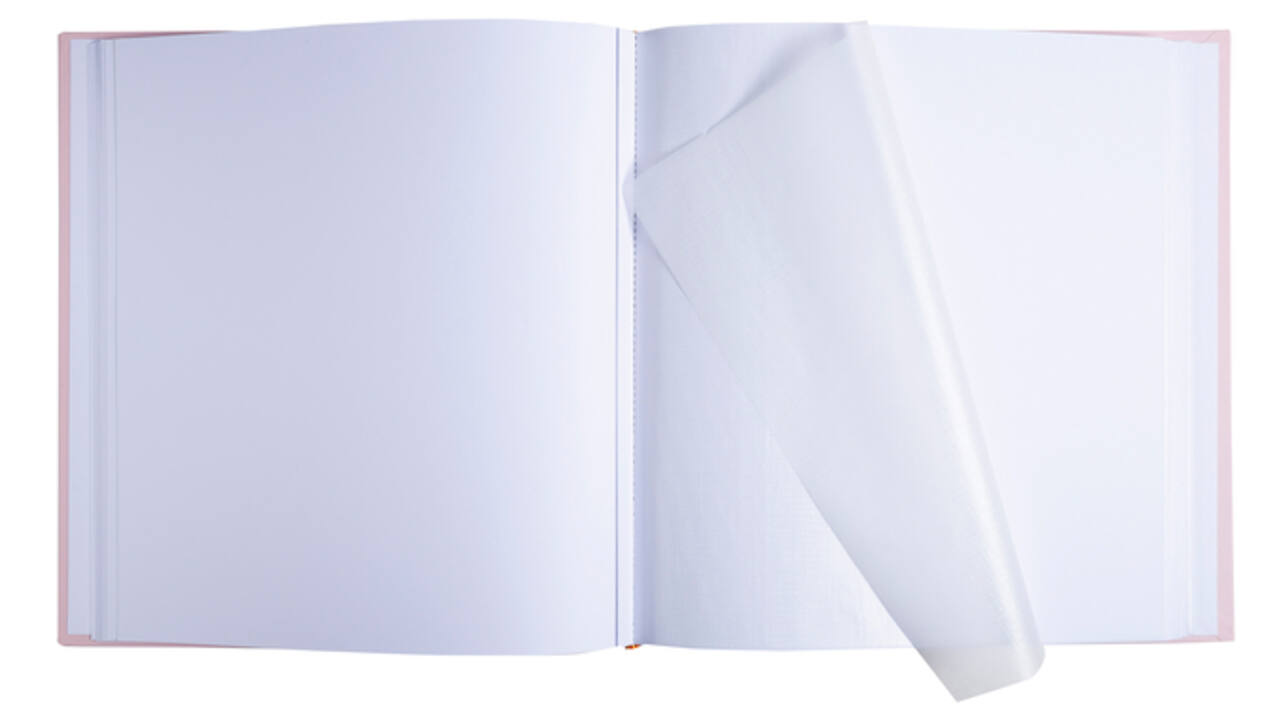 Fotoalbum Exacompta 29x32cm 60 witte pagina's Ellipse roze