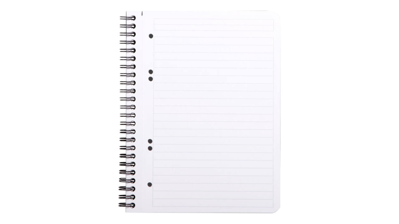 Notitieboek Rhodia Greenbook A5 lijn 6-gaats 180 pagina's 90gr zwart