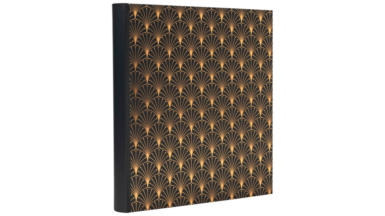 Fotoalbum Exacompta 29x32cm 60 zwarte pagina's Néo Déco zwart