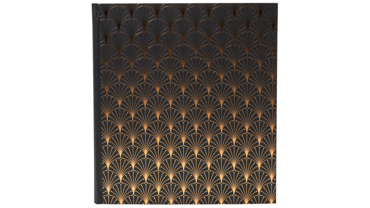 Fotoalbum Exacompta 29x32cm 60 zwarte pagina's Néo Déco zwart