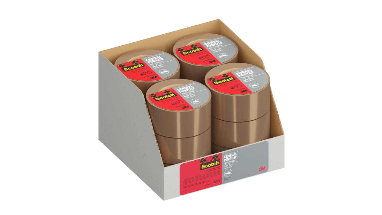 Verpakkingstape Scotch 4501B66 48mmx66m bruin
