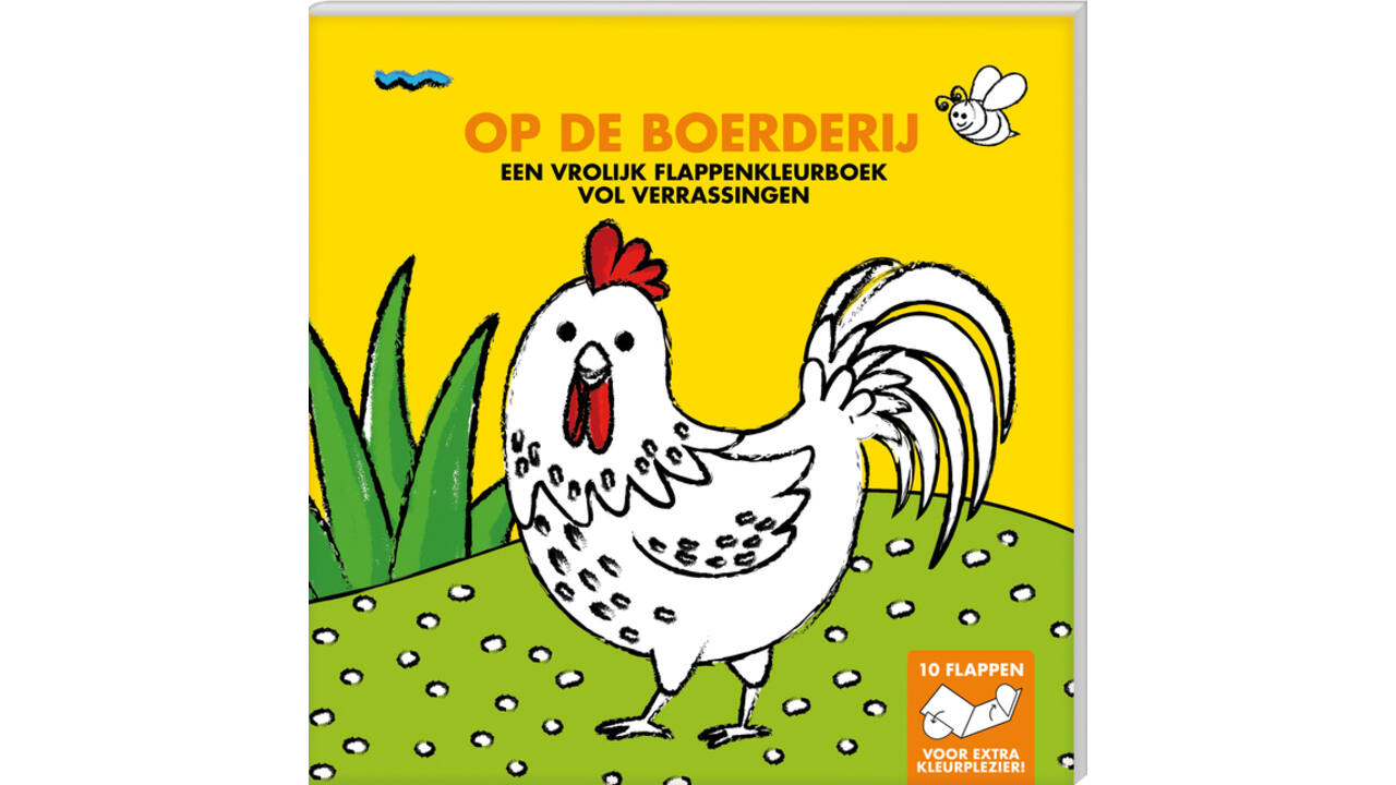 Kleurboek met flappen Interstat Op de boerderij