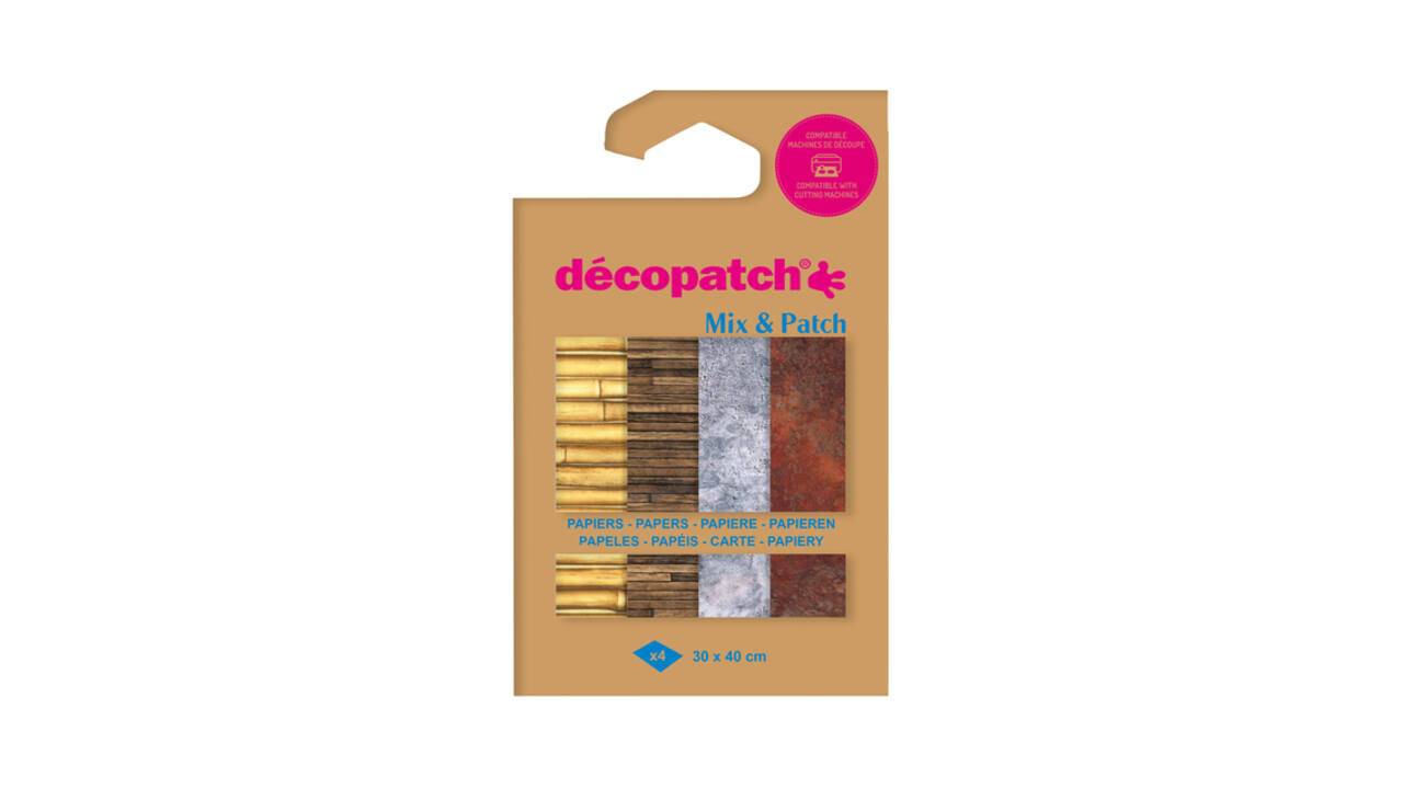 Hobbypapier Décopatch 30x40cm set à 4 vel thema Materials
