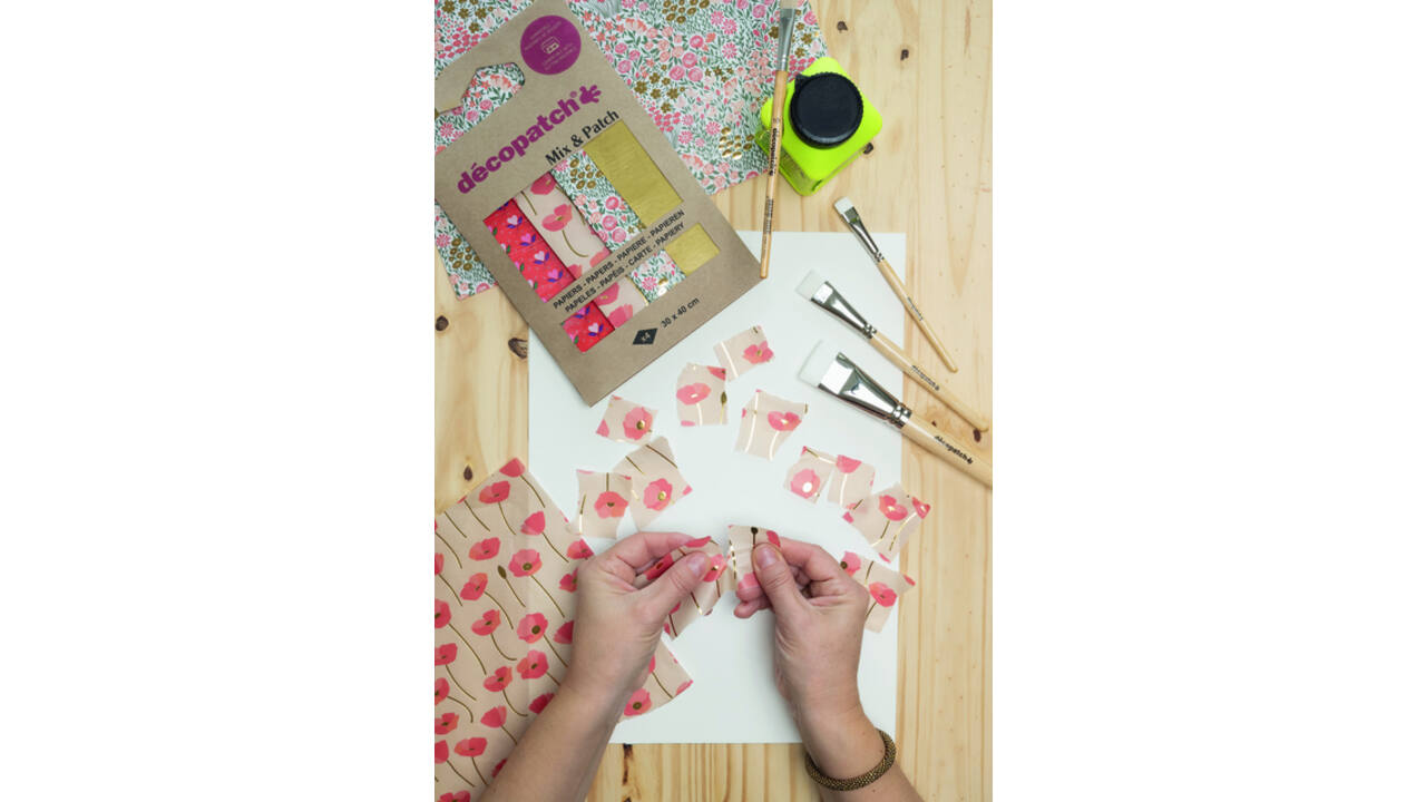 Hobbypapier Décopatch 3x3cm set à 11.000 stuks assorti