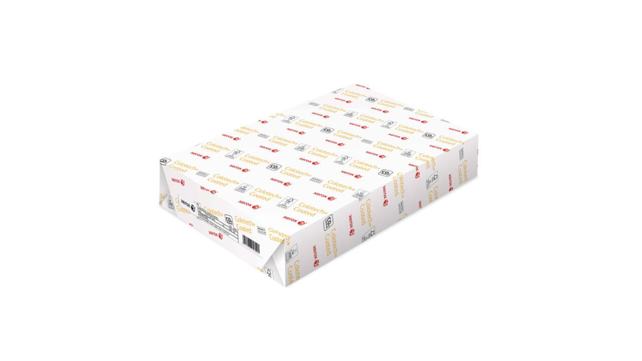 Laserpapier Xerox Colotech+ glossy coated A4 170gr wit 250 vel