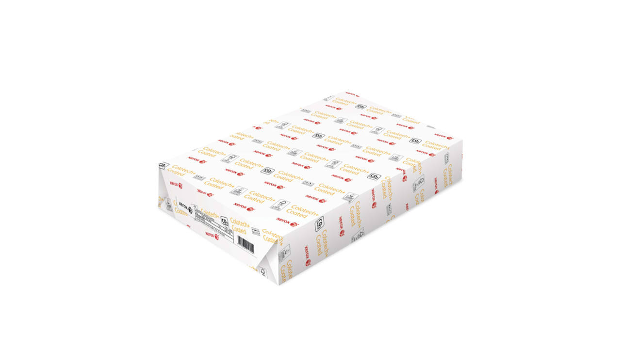 Laserpapier Xerox Colotech+ glossy coated A3 200gr wit 250 vel