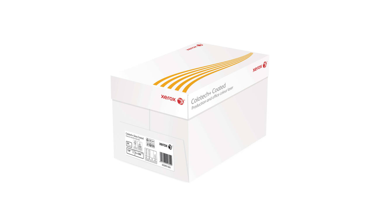 Laserpapier Xerox Colotech+ glossy coated A4 200gr wit 250 vel