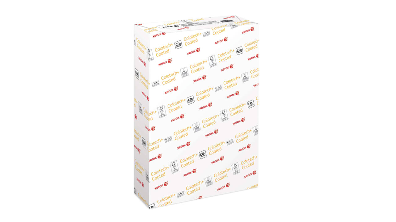 Laserpapier Xerox Colotech+ glossy coated A3 130gr wit 500 vel