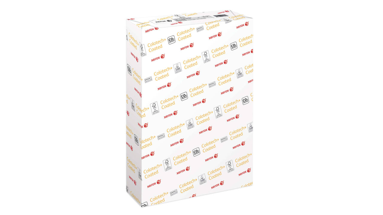 Laserpapier Xerox Colotech+ silk coated A4 130gr wit 500 vel
