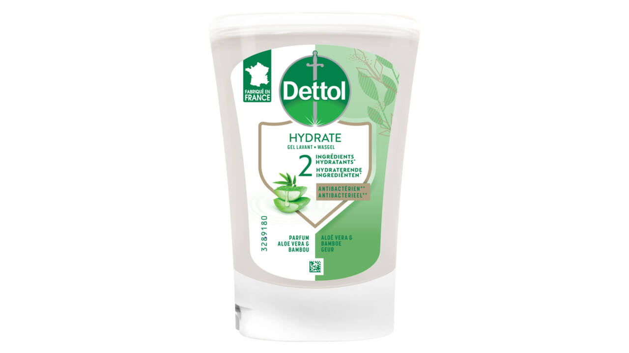 Handzeep Dettol Hydrating Aloe Vera antibacterieël 250ml refill No Touch