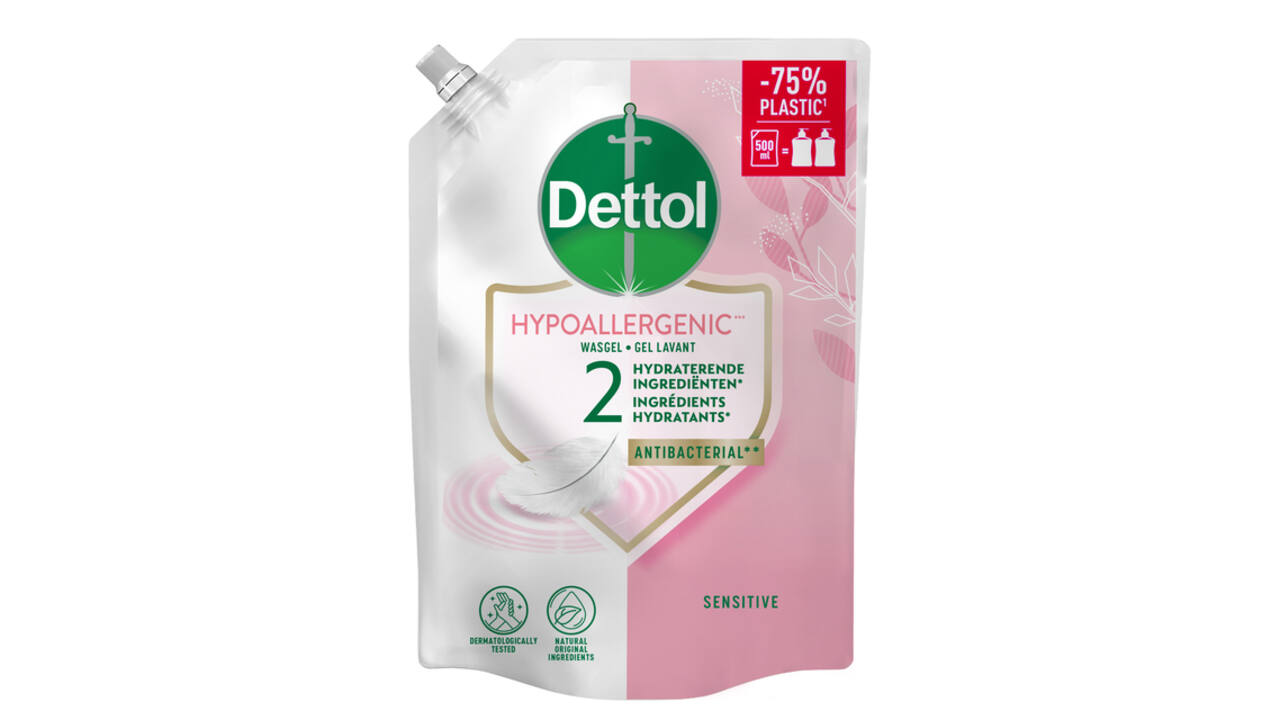 Handzeep Dettol Sensitive antibacterieël 500ml refill