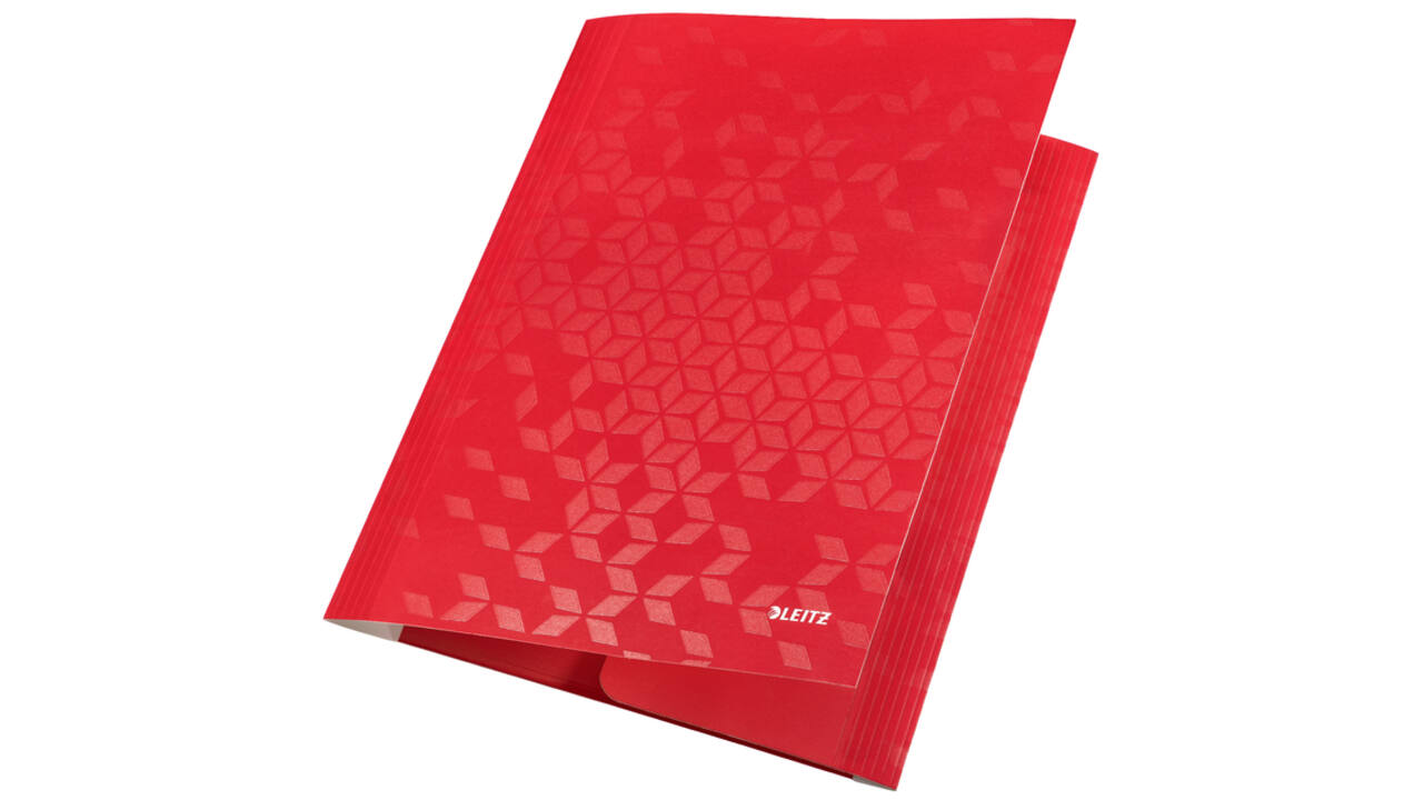 Elastomap Leitz WOW A4 3 kleppen rood