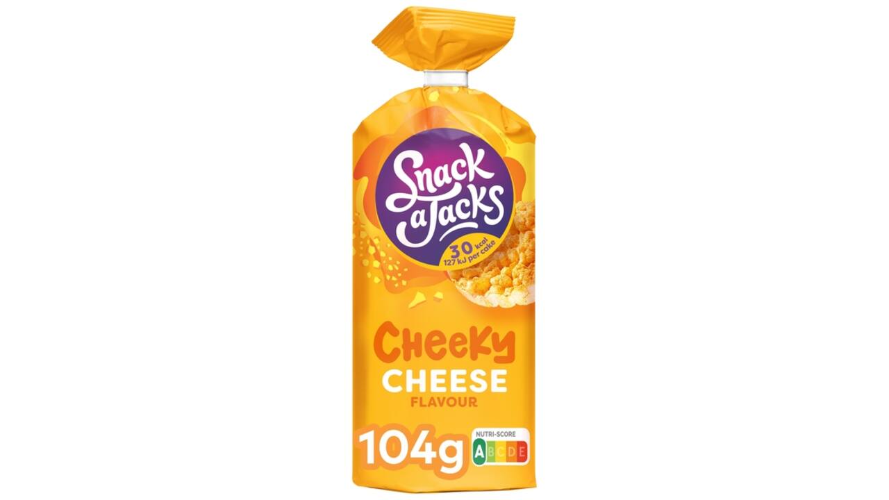 Rijstwafel Snack-a-Jacks cheese pak 104 gram