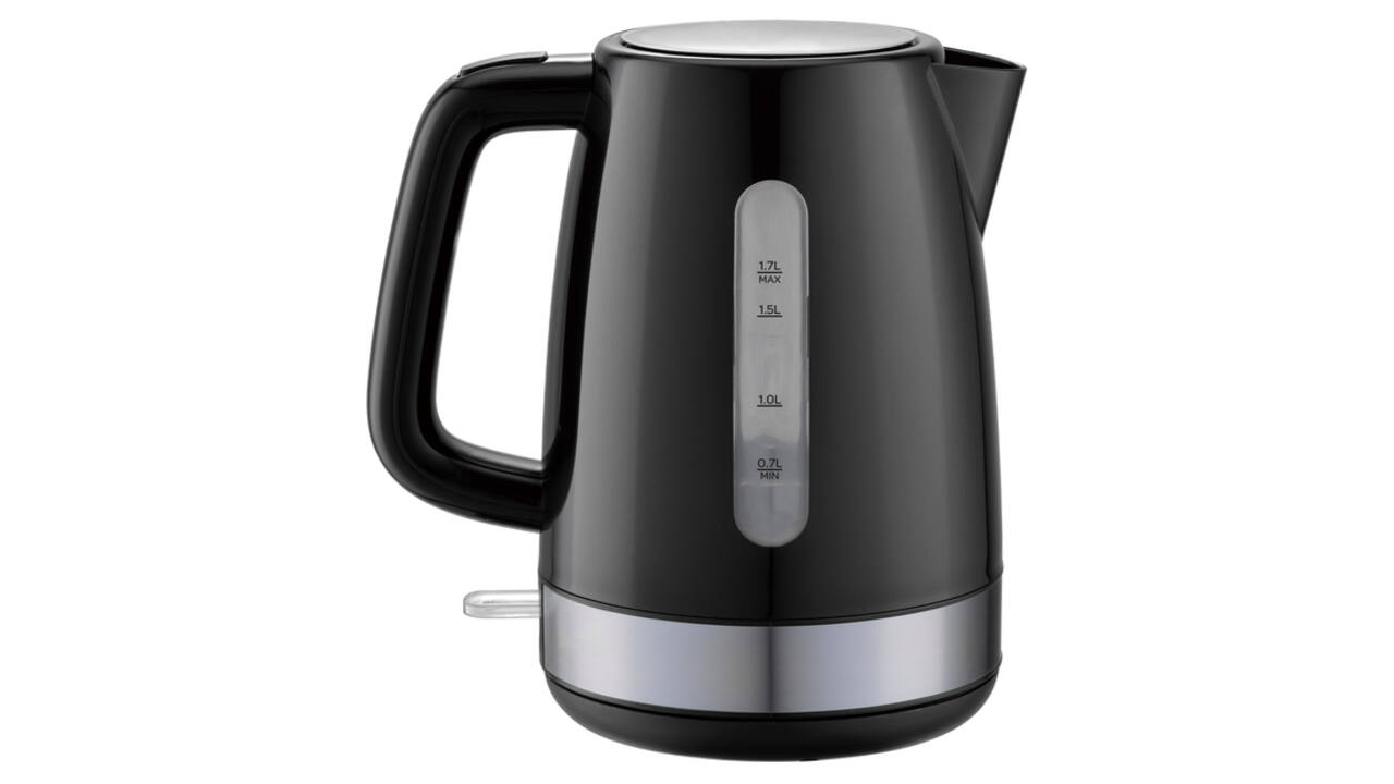 Waterkoker Inventum 1.7 liter zwart met rvs