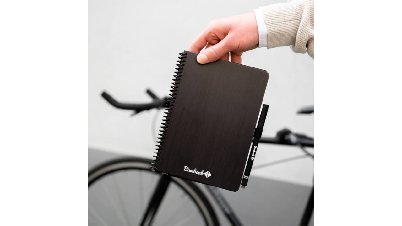 Notitieboek Bambook Original zwart A5 lijn 40 pagina's uitwisbaar