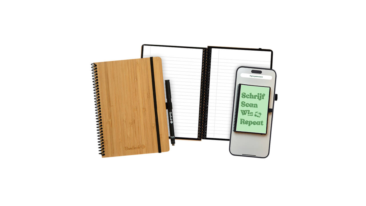 Notitieboek Bambook Classic hardcover A5 lijn 40 pagina's uitwisbaar