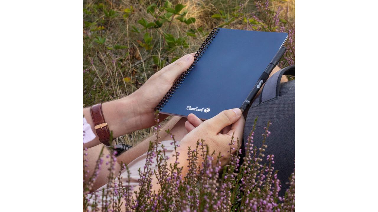 Notitieboek Bambook Original Navy A5 lijn 40 pagina's uitwisbaar