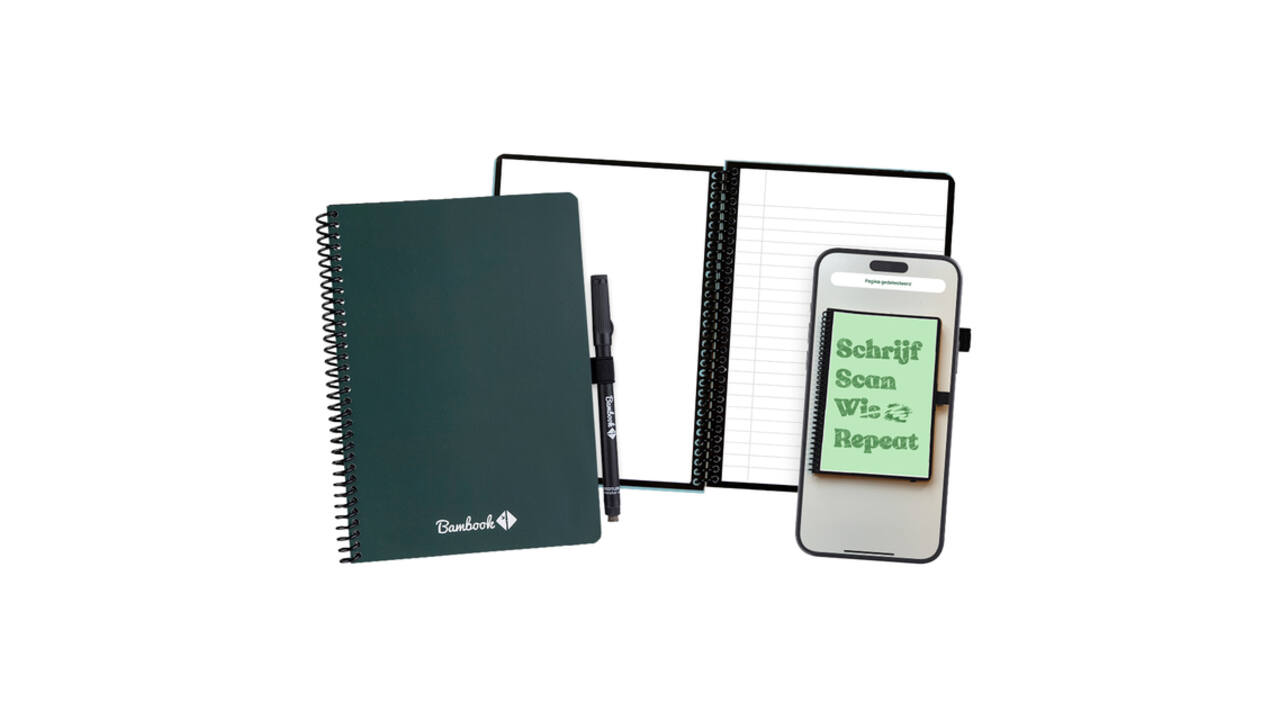 Notitieboek Bambook Original Forest A5 lijn 40 pagina's uitwisbaar