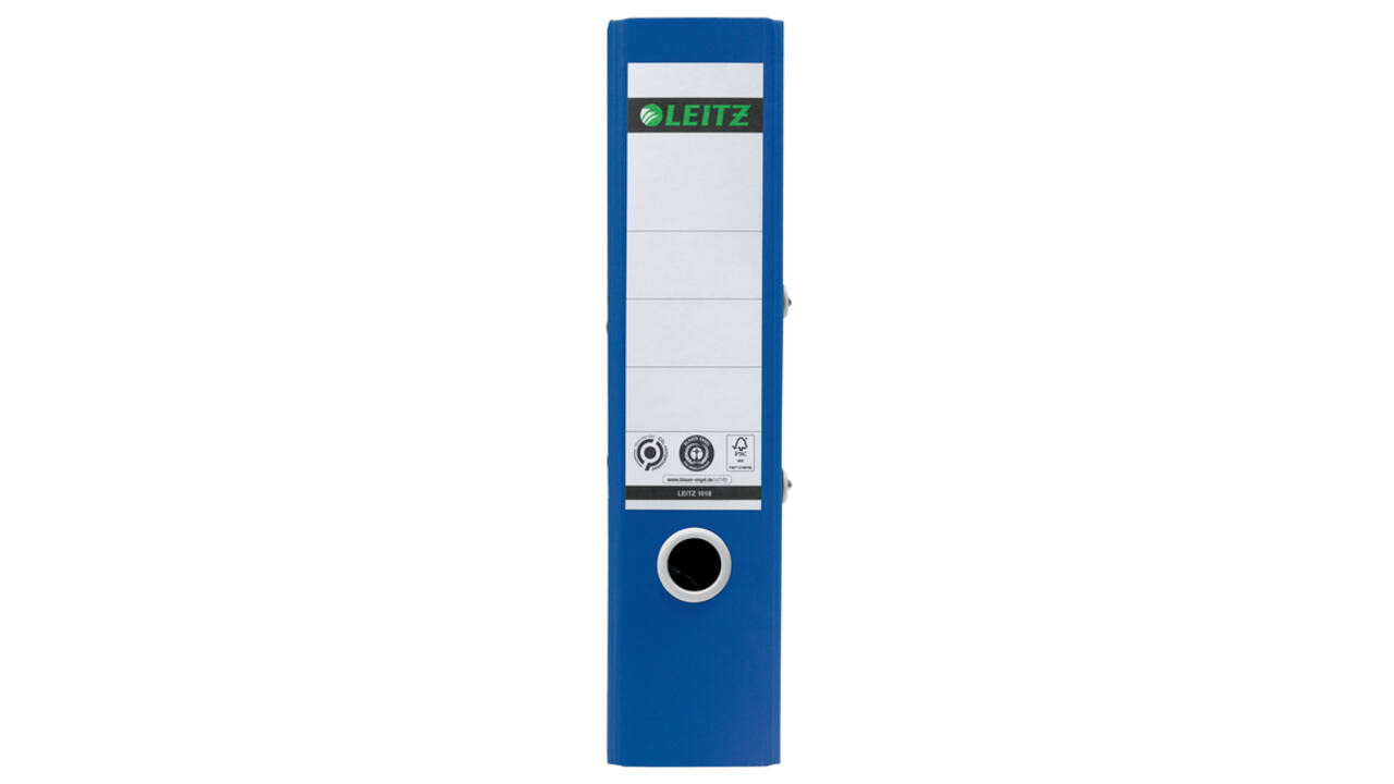 Ordner Leitz  Recycle 180° 80mm karton A4 blauw