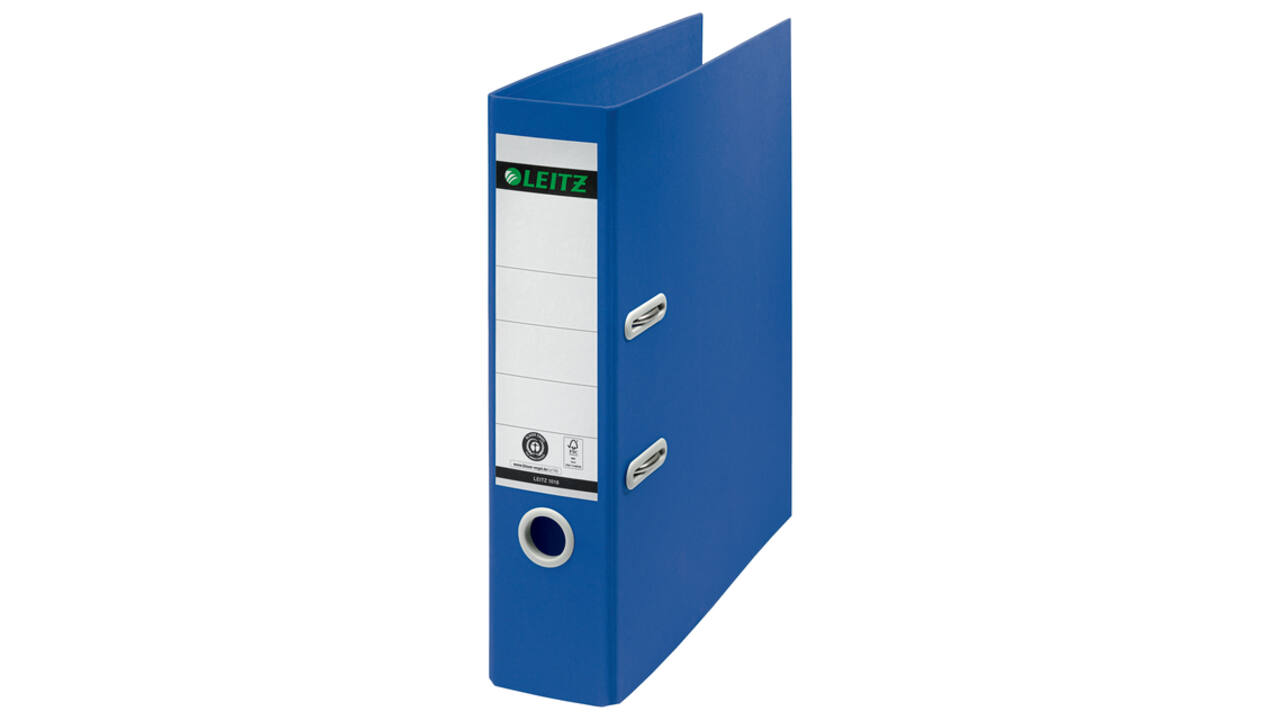 Ordner Leitz  Recycle 180° 80mm karton A4 blauw