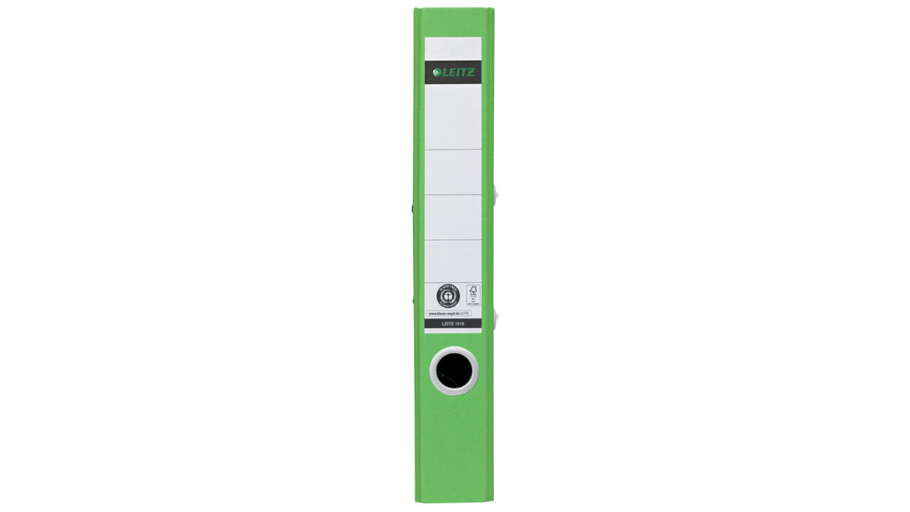 Ordner Leitz Recycle 180° 50mm karton A4 groen