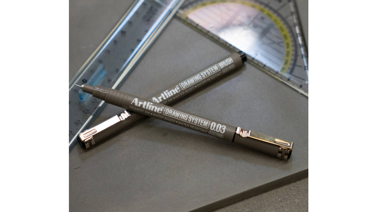 Fineliner Artline technisch 0.03mm zwart