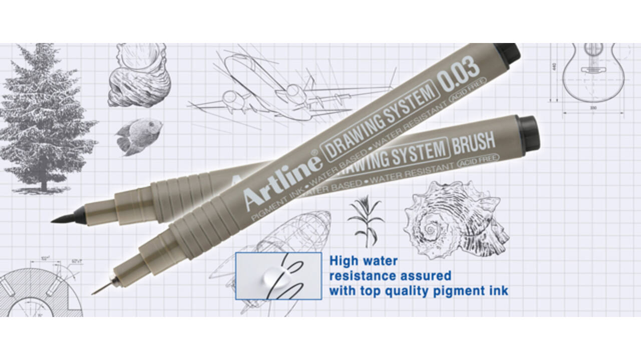 Fineliner Artline technisch 0.03mm zwart