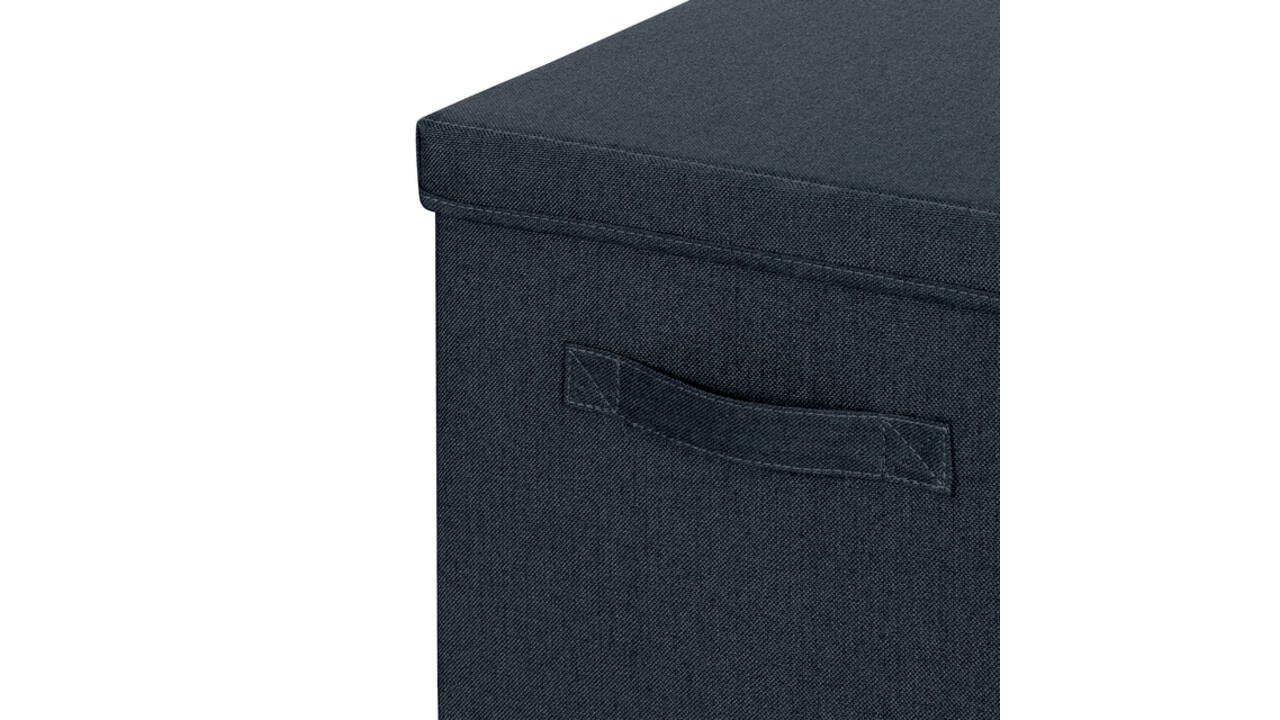 Opbergdoos Leitz gestoffeerd met deksel 330x325x380mm grijs 2 st