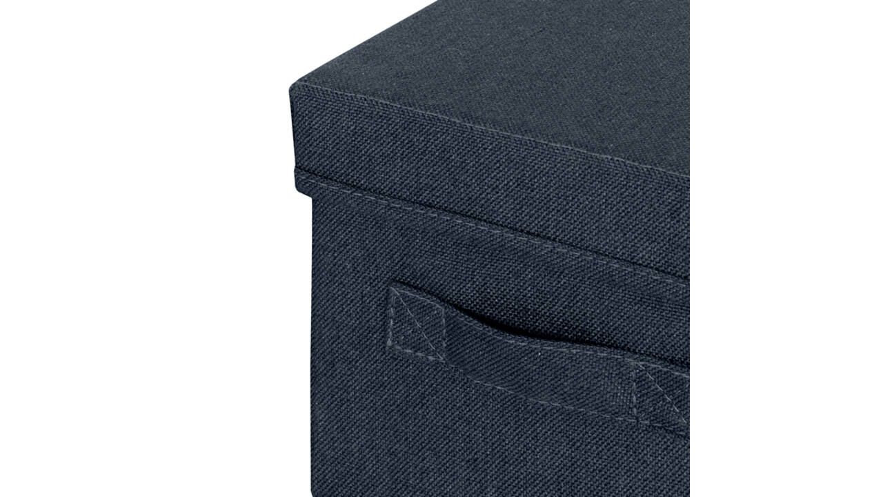 Opbergdoos Leitz gestoffeerd met deksel 190x160x285mm grijs 2 st