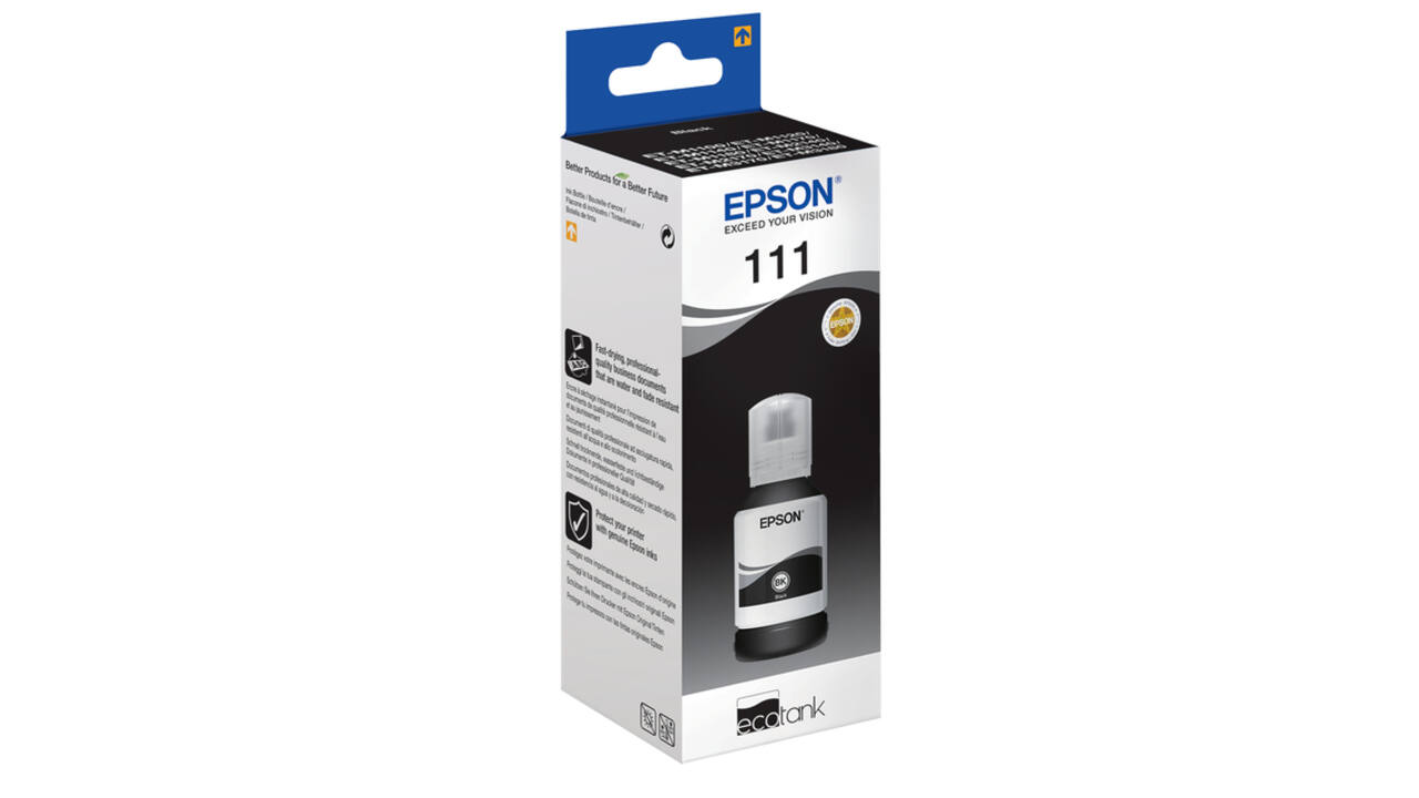 Navulinkt Epson 111 T03M zwart