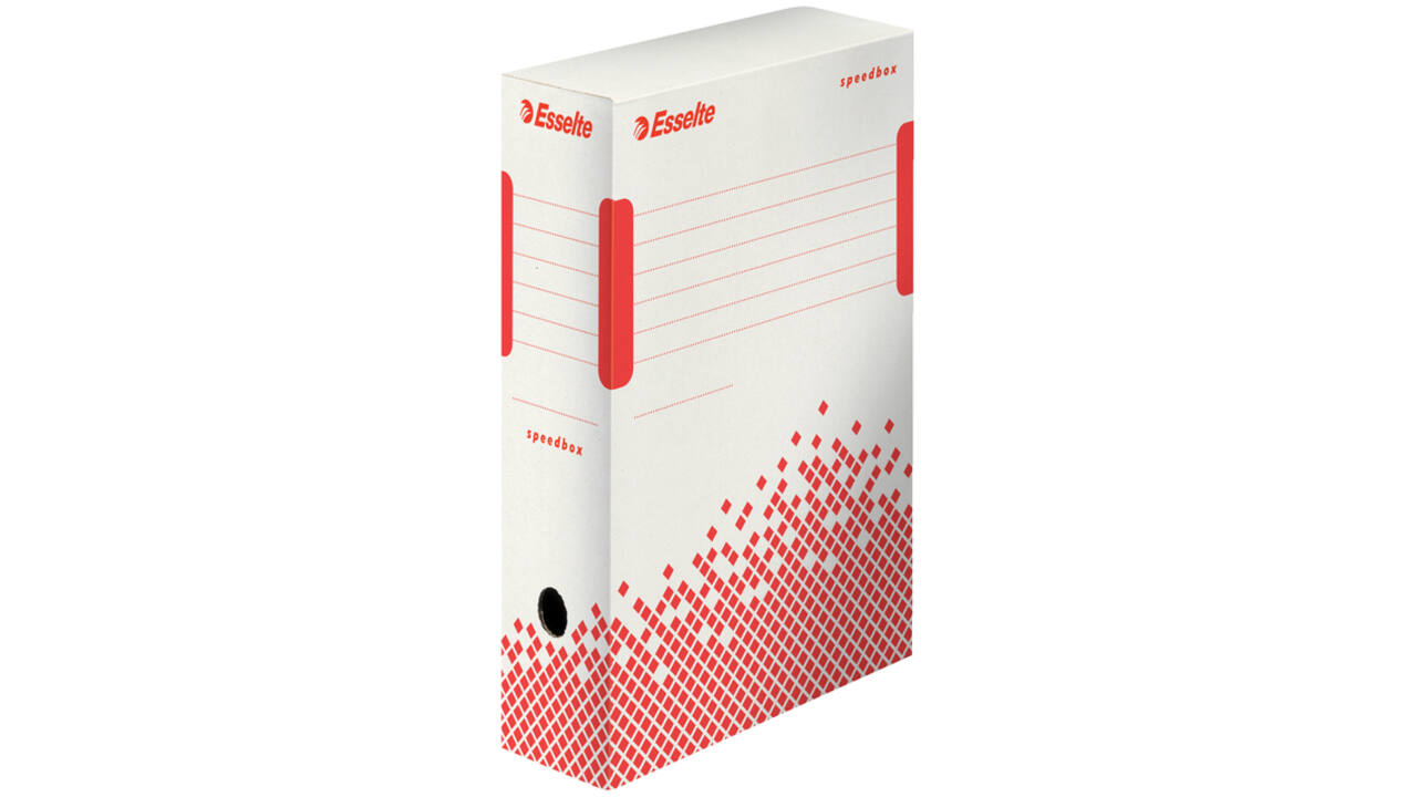 Archiefdoos Esselte Speedbox 100x250x350mm wit