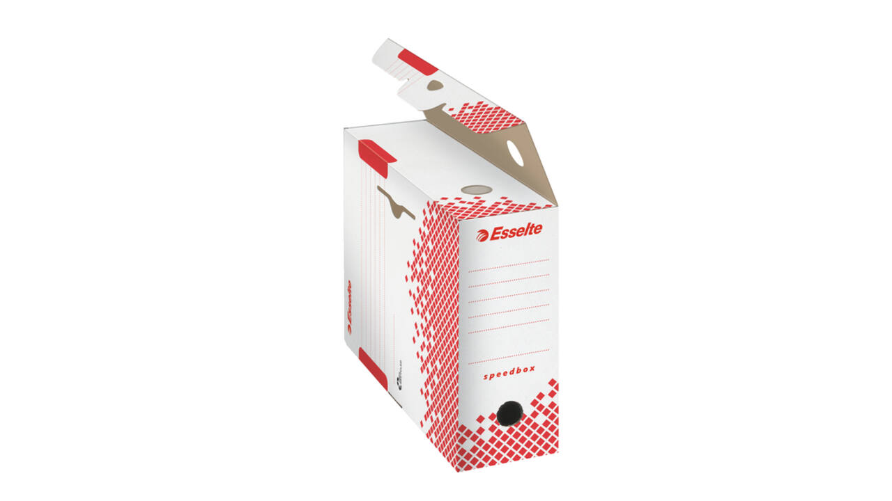 Archiefdoos Esselte Speedbox 100x250x350mm wit