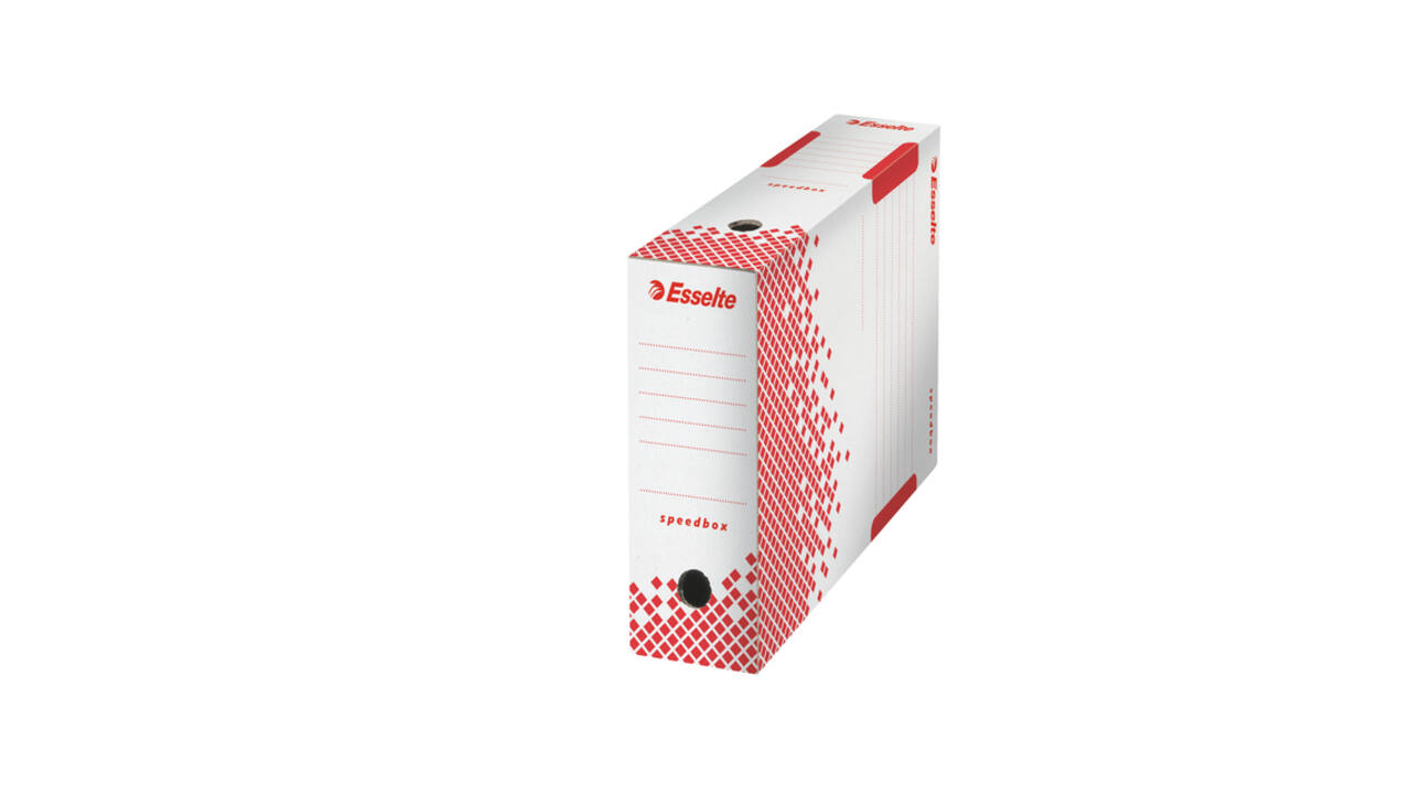 Archiefdoos Esselte Speedbox 100x250x350mm wit
