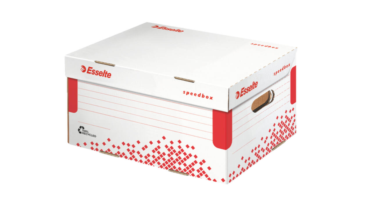 Opberg- en transportdoos Esselte Speedbox 355x193x252mm wit