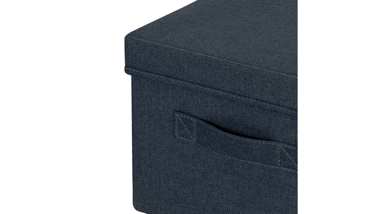 Opbergdoos Leitz gestoffeerd met deksel 285x203x380mm grijs 2 st